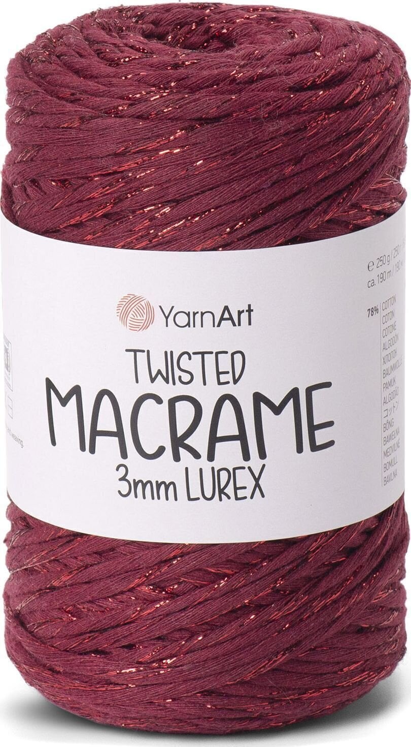 Nöör Yarn Art Twisted Macrame 3mm Lurex 190 m 781 Nöör