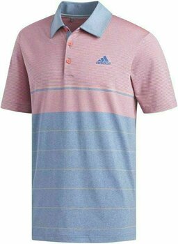Polo-Shirt Adidas Ultimate365 Heathered Stripe Herren Poloshirt Dark Marine/Grey XL - 1
