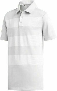 Rövid ujjú póló Adidas 3-Stripes Gyerek Golfpóló Grey 15-16Y - 1