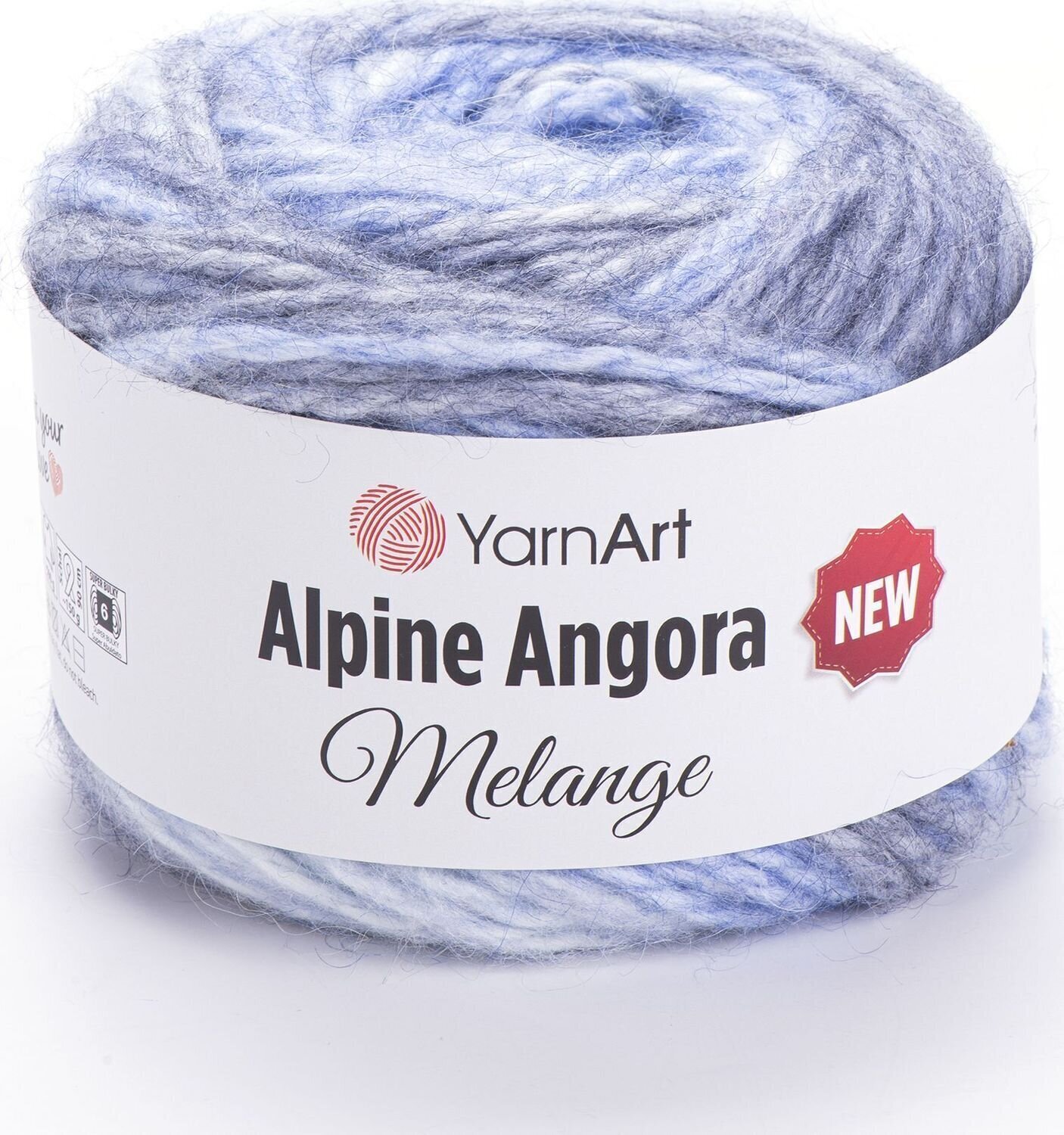 Pletacia priadza Yarn Art Alpine Angora Melange "New 6401 Pletacia priadza