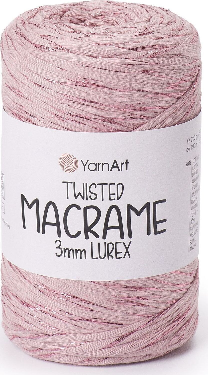 Nöör Yarn Art Twisted Macrame 3mm Lurex 190 m 792 Nöör