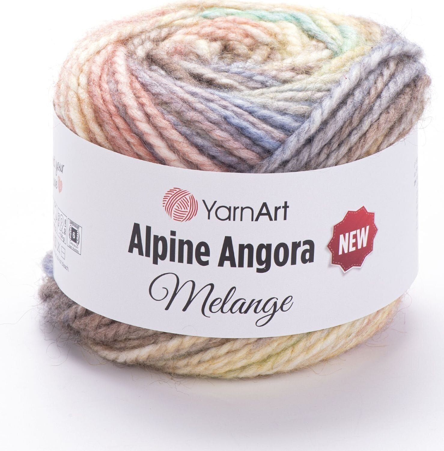 Pletacia priadza Yarn Art Alpine Angora Melange "New 6405 Pletacia priadza