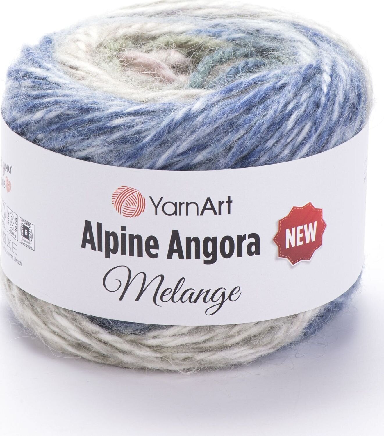 Pletacia priadza Yarn Art Alpine Angora Melange "New 6408 Pletacia priadza