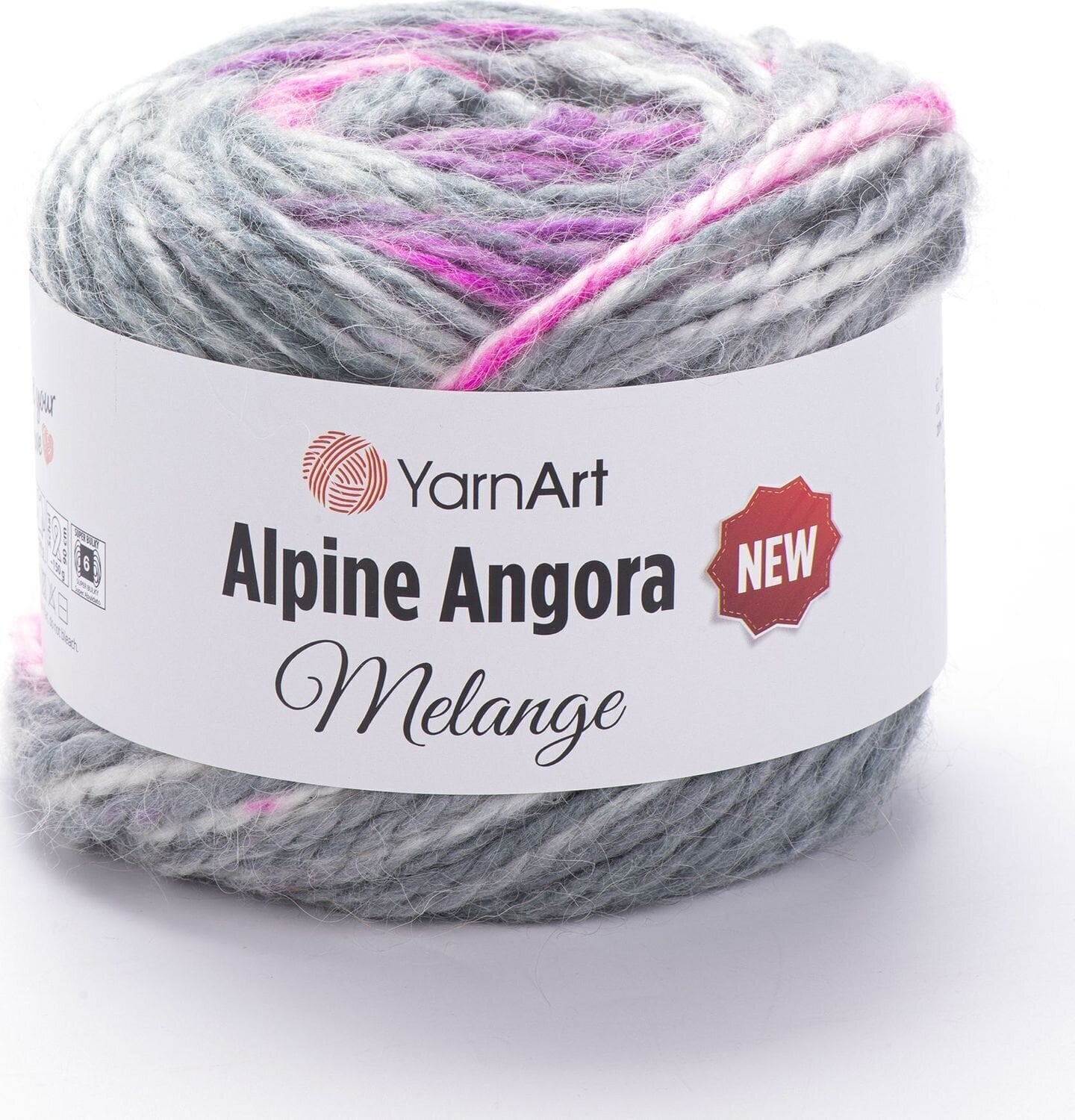 Pletacia priadza Yarn Art Alpine Angora Melange "New 6409 Pletacia priadza