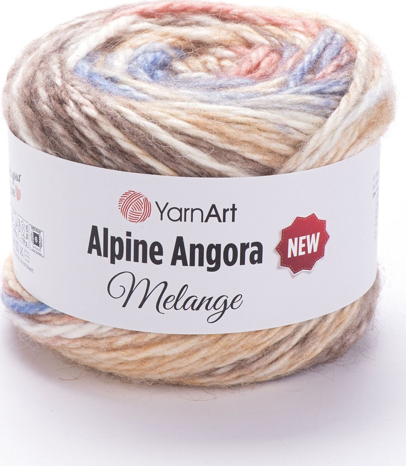 Pletacia priadza Yarn Art Alpine Angora Melange "New 6411 Pletacia priadza
