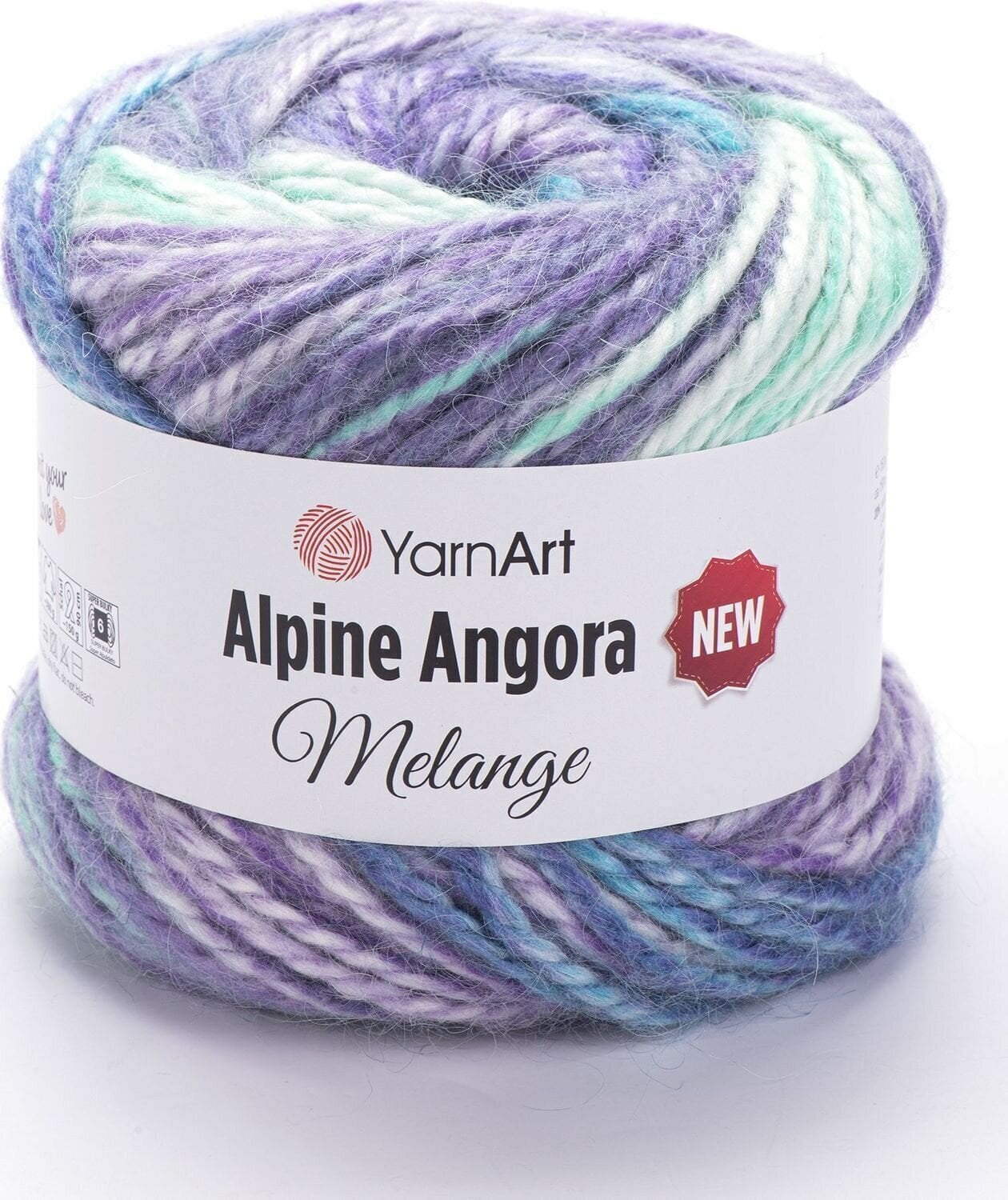 Pletacia priadza Yarn Art Alpine Angora Melange "New 6412 Pletacia priadza