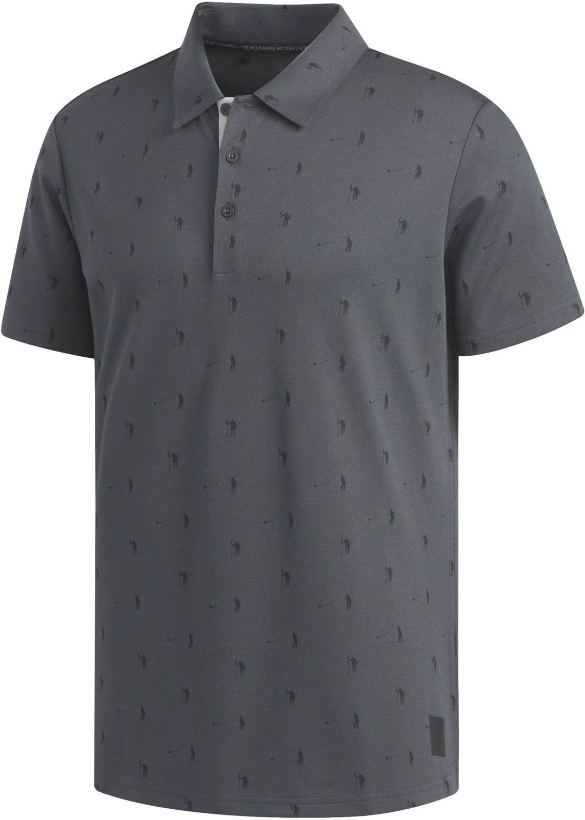 Риза за поло Adidas Adicross Piqué Mens Polo Shirt Carbon Black 2XL