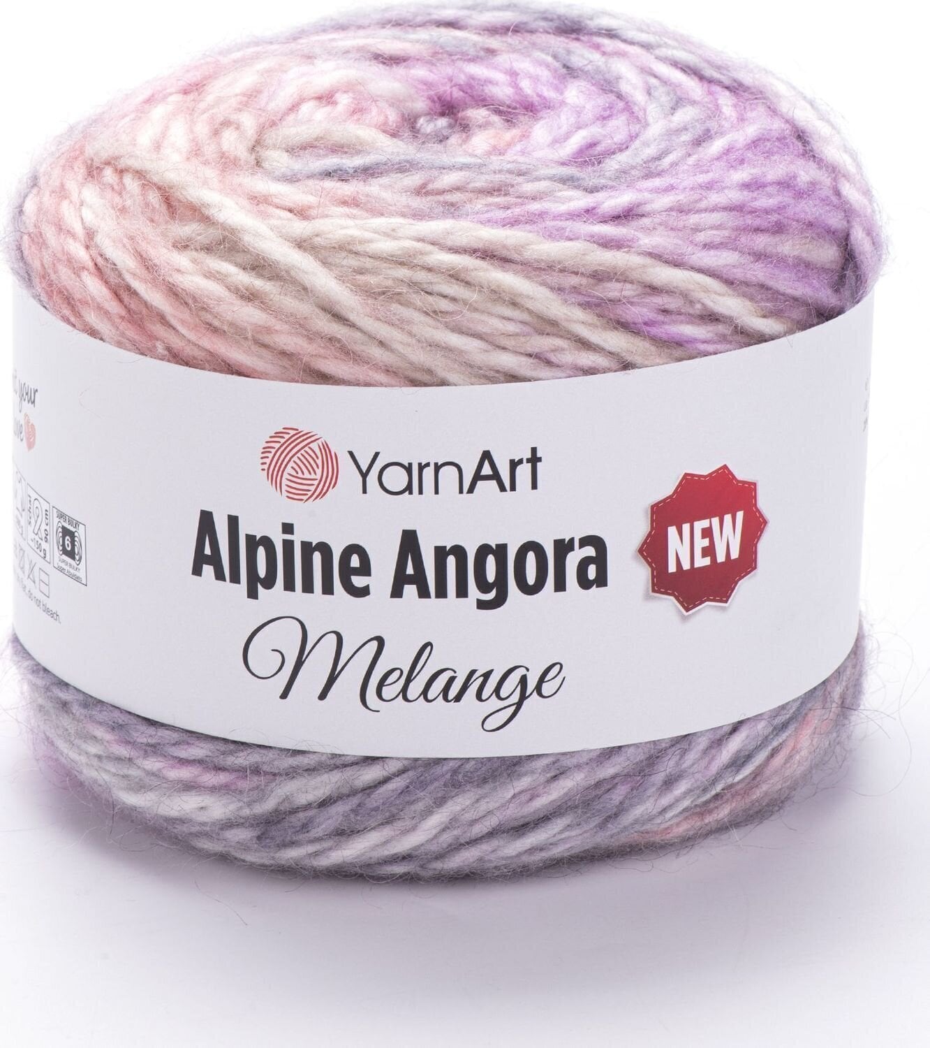 Pletacia priadza Yarn Art Alpine Angora Melange "New 6413 Pletacia priadza