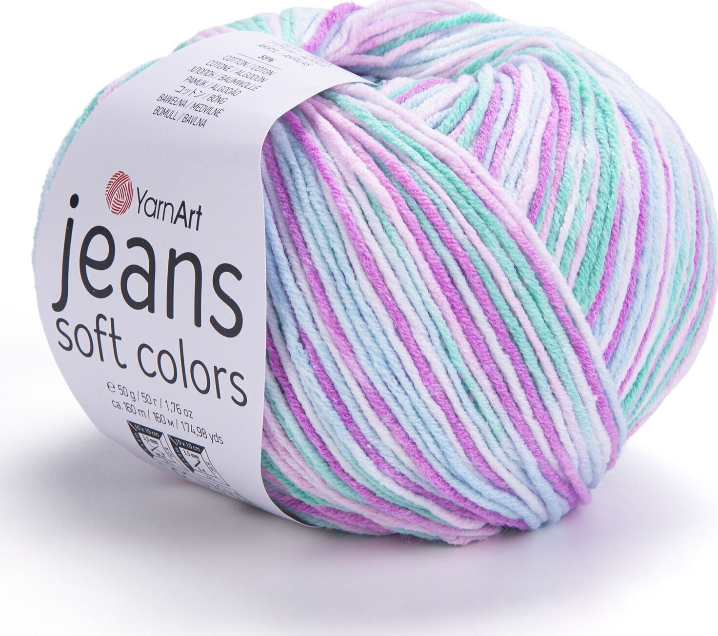 Adīšanas dzija Yarn Art Jeans Soft Colors 6202 Adīšanas dzija