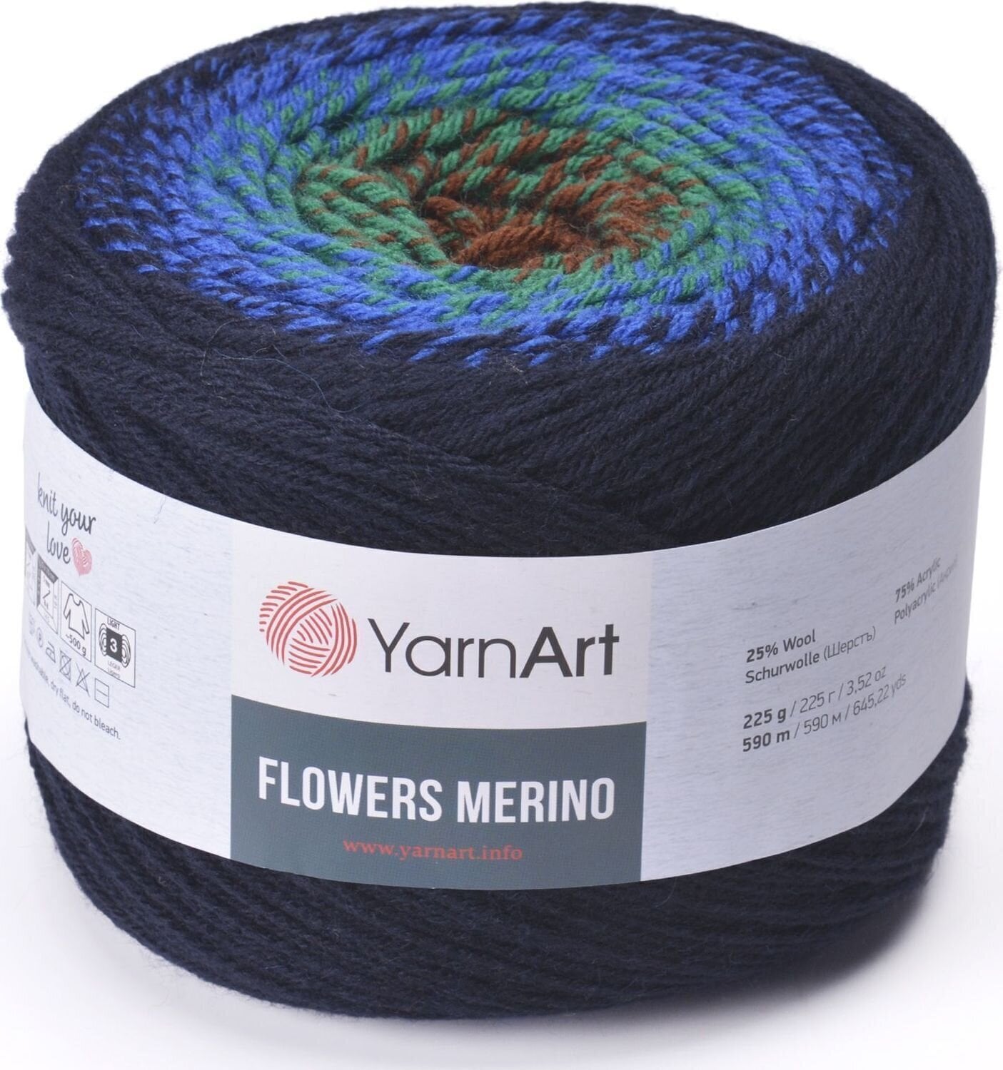 Strikkegarn Yarn Art Flowers Merino 554 Strikkegarn