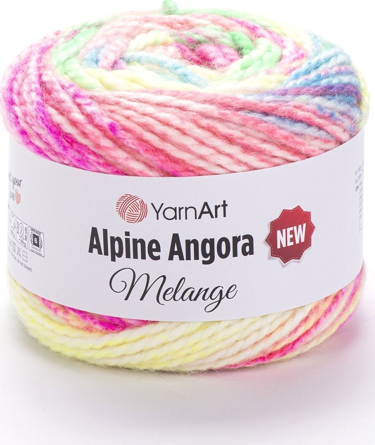 Pletacia priadza Yarn Art Alpine Angora Melange "New 6416 Pletacia priadza