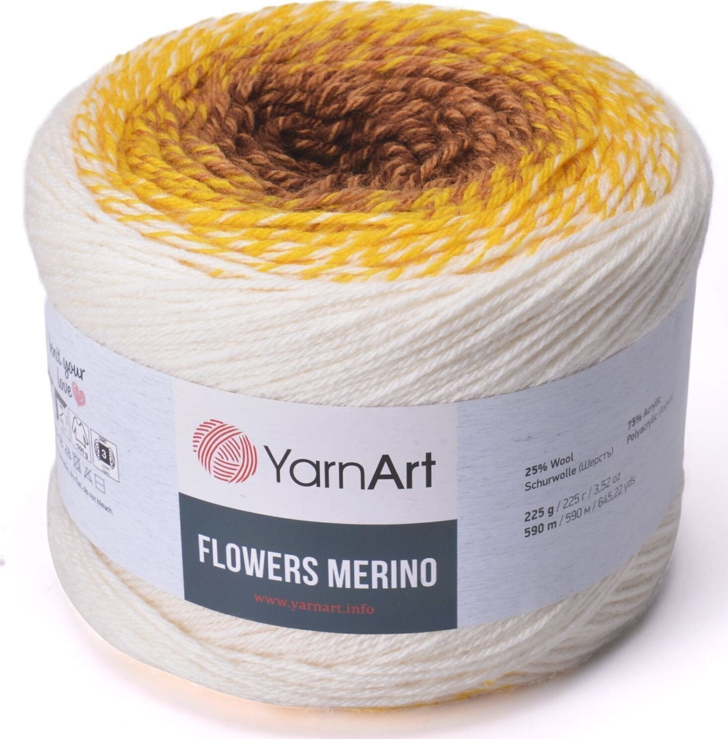 Kudumislõng Yarn Art Flowers Merino 555 Kudumislõng