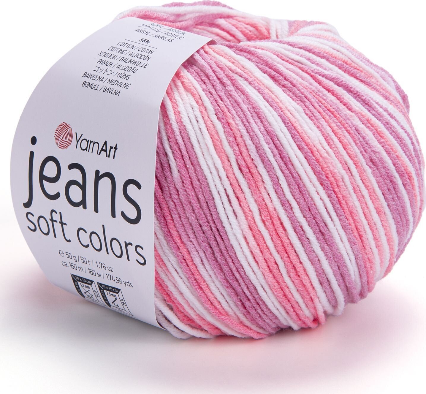 Adīšanas dzija Yarn Art Jeans Soft Colors 6206 Adīšanas dzija