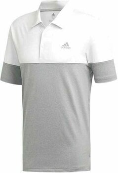 Polo-Shirt Adidas Ultimate365 Heather Blocked Herren Poloshirt Grey Three Heather/Crystal White M - 1