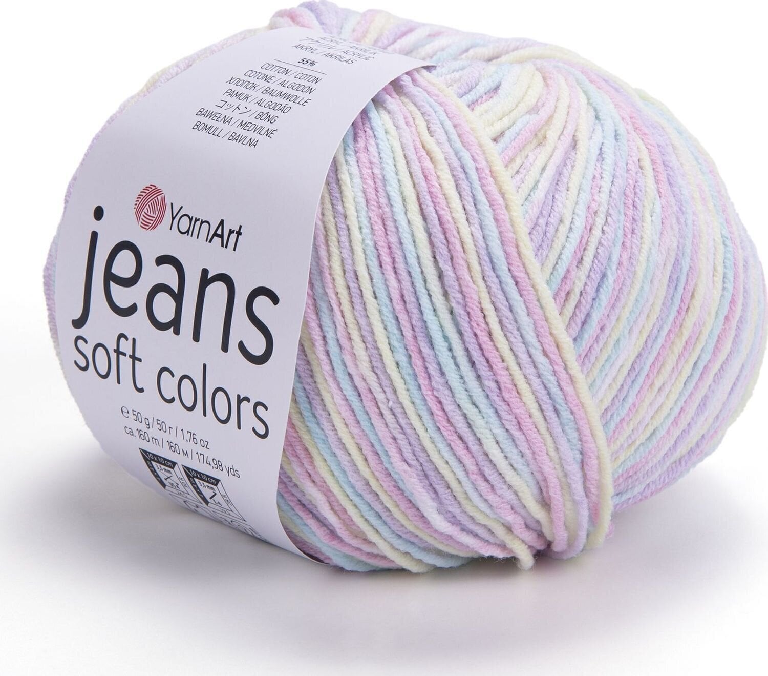Adīšanas dzija Yarn Art Jeans Soft Colors 6212 Adīšanas dzija