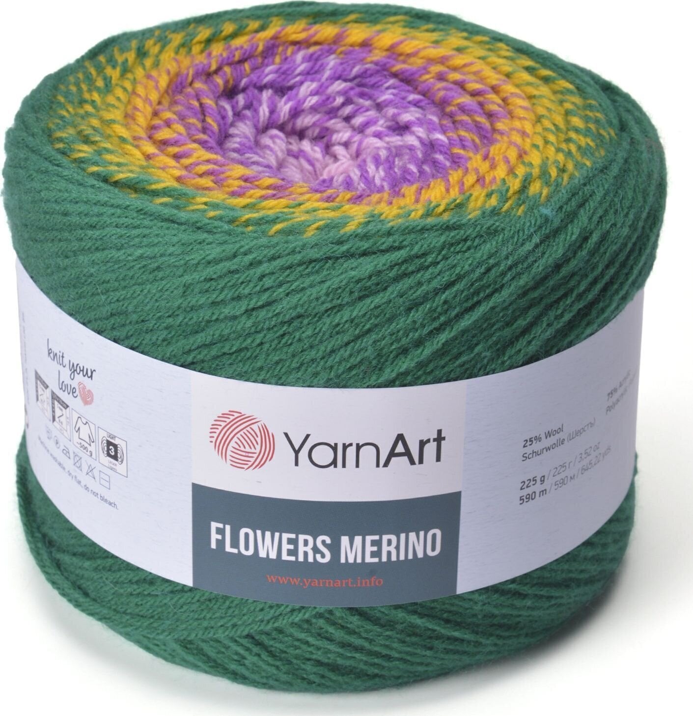 Strikkegarn Yarn Art Flowers Merino 564 Strikkegarn