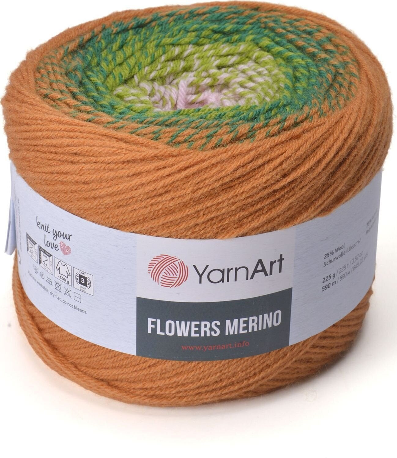Strikkegarn Yarn Art Flowers Merino 565 Strikkegarn