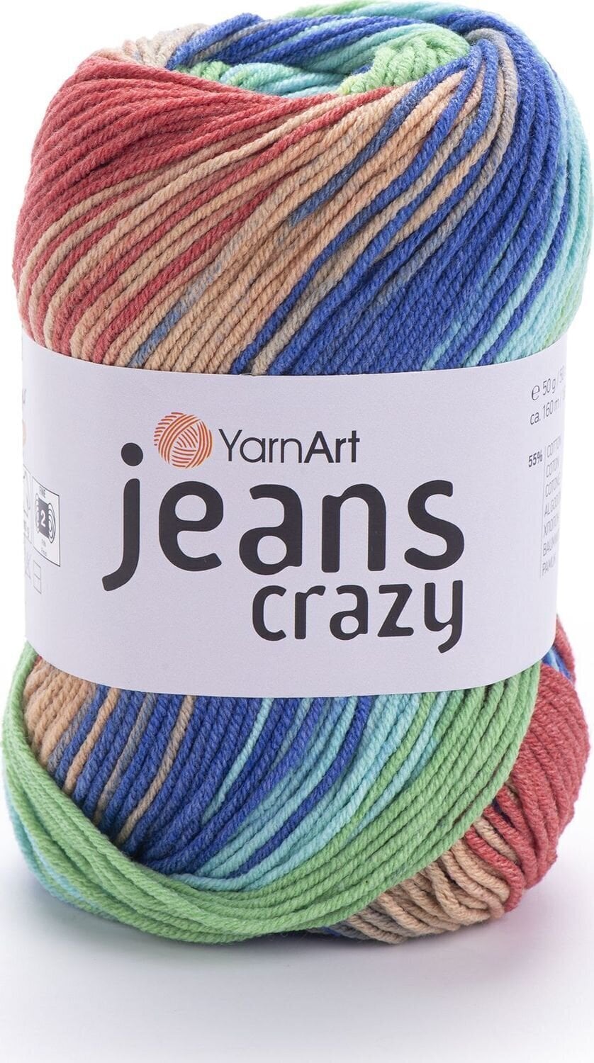 Adīšanas dzija Yarn Art Jeans Crazy 8209 Adīšanas dzija