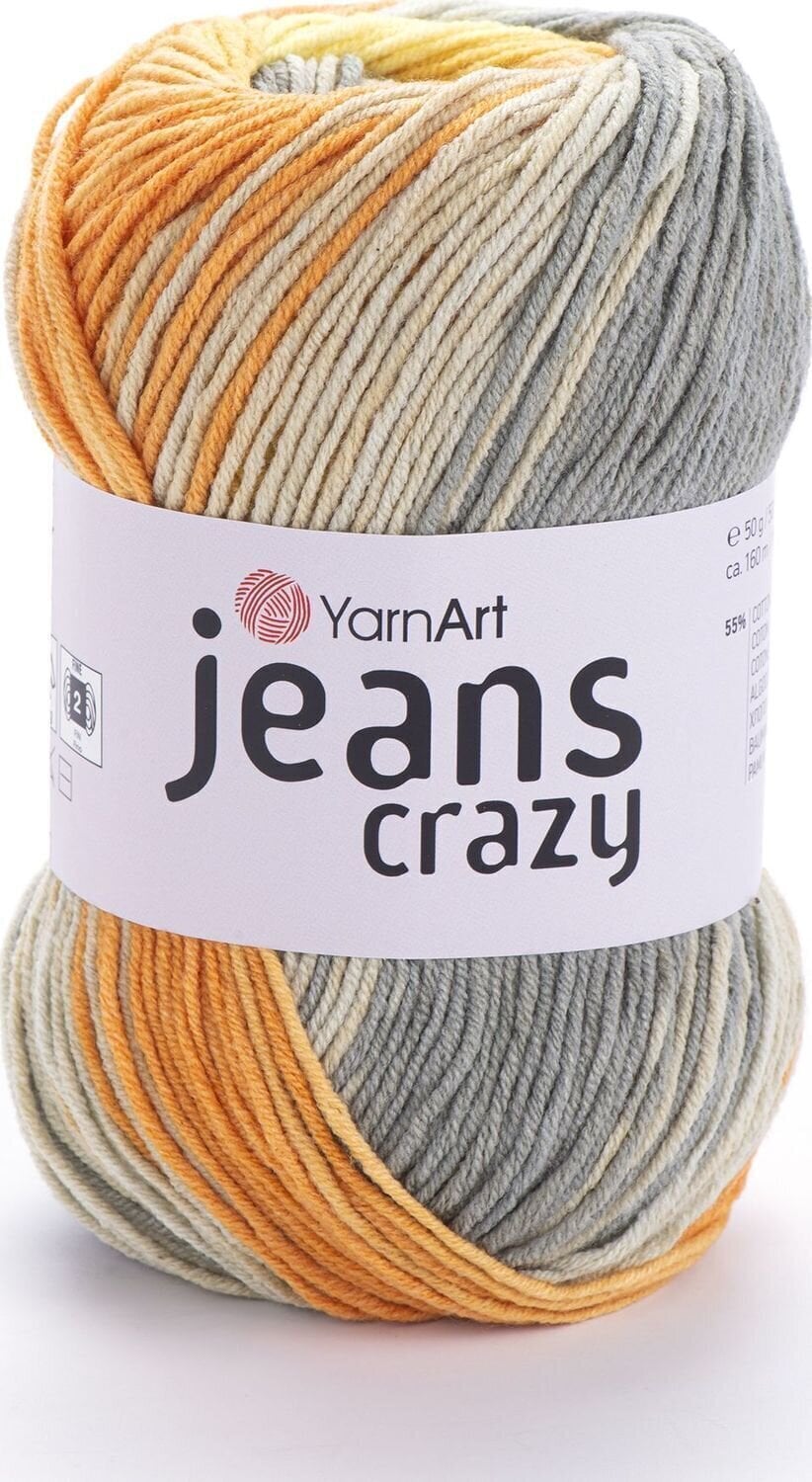 Adīšanas dzija Yarn Art Jeans Crazy 8210 Adīšanas dzija
