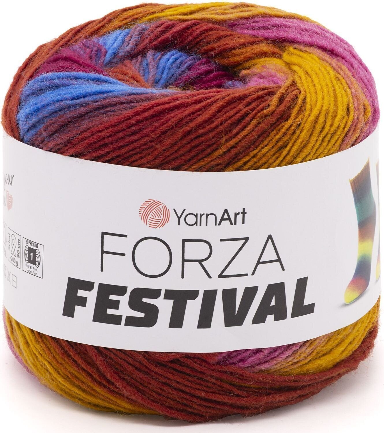 Pređa za pletenje Yarn Art Forza Festival 2906 Pređa za pletenje