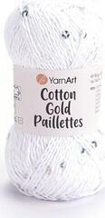 Pređa za pletenje Yarn Art Cotton Gold Paillettes 7102 Pređa za pletenje