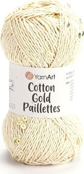 Knitting Yarn Yarn Art Cotton Gold Paillettes 7103 Knitting Yarn - 1
