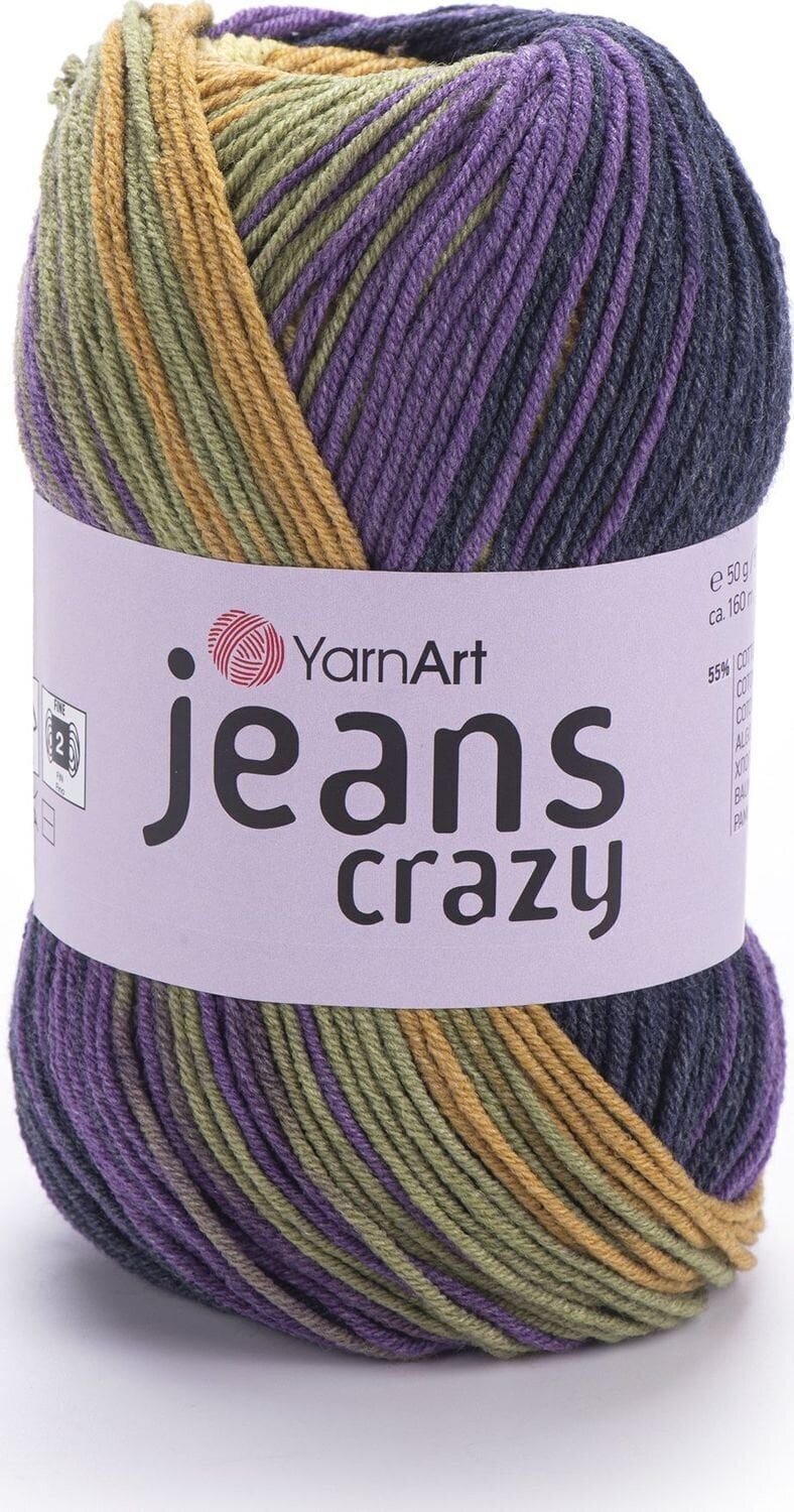 Adīšanas dzija Yarn Art Jeans Crazy 8220 Adīšanas dzija