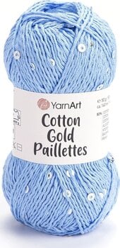 Knitting Yarn Yarn Art Cotton Gold Paillettes 7110 Knitting Yarn - 1