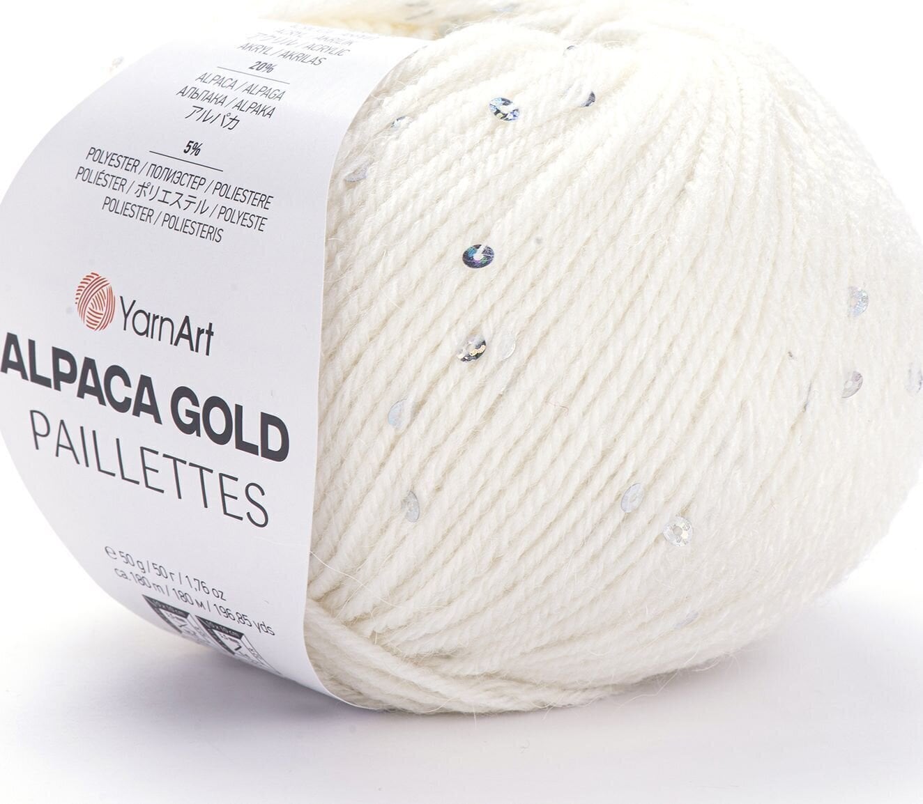Kudumislõng Yarn Art Alpaca Gold Paillettes 9301 Kudumislõng