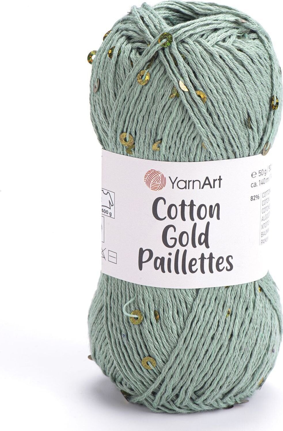 Pletacia priadza Yarn Art Cotton Gold Paillettes 7113 Pletacia priadza