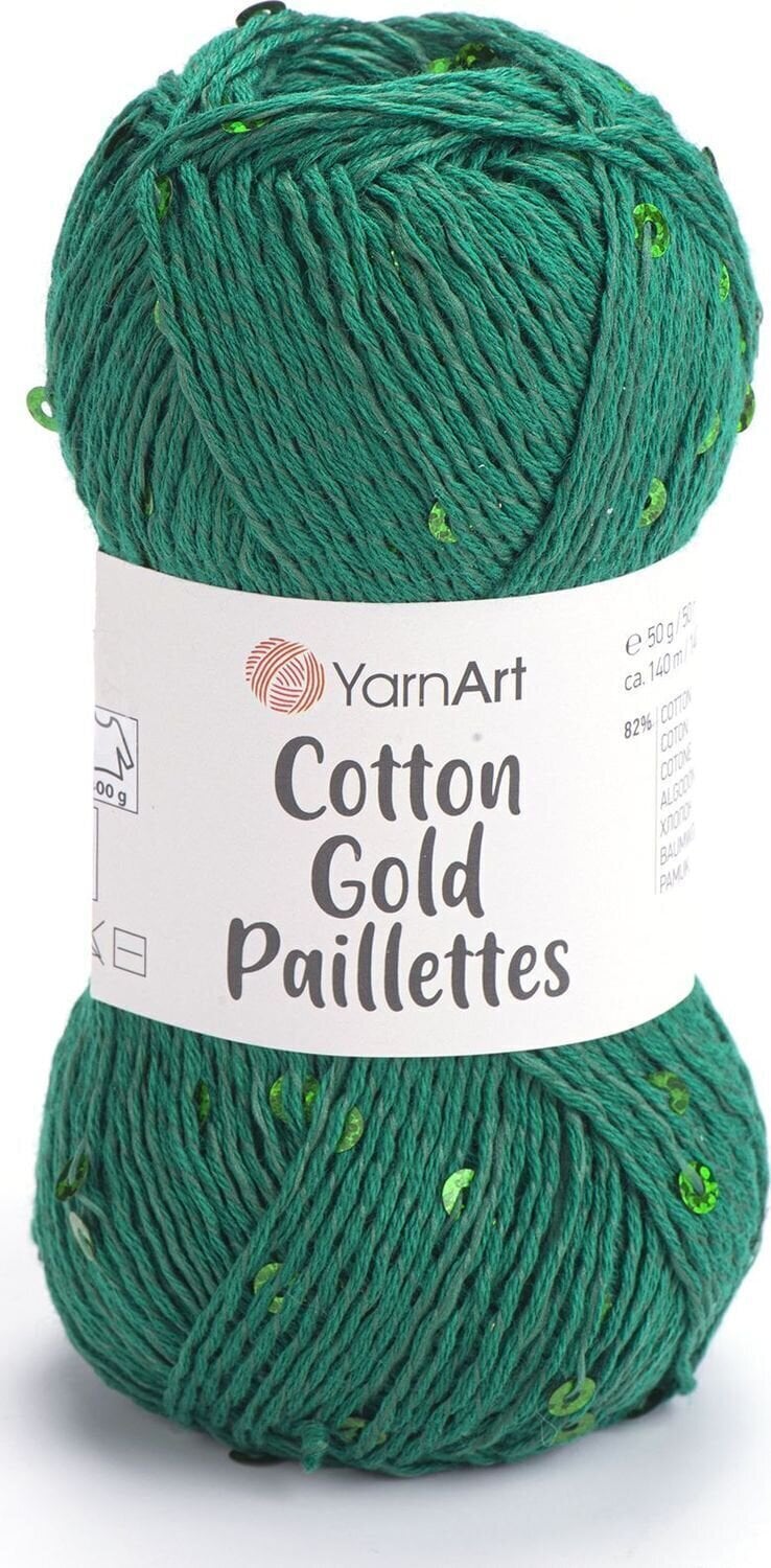 Kudumislõng Yarn Art Cotton Gold Paillettes 7114 Kudumislõng