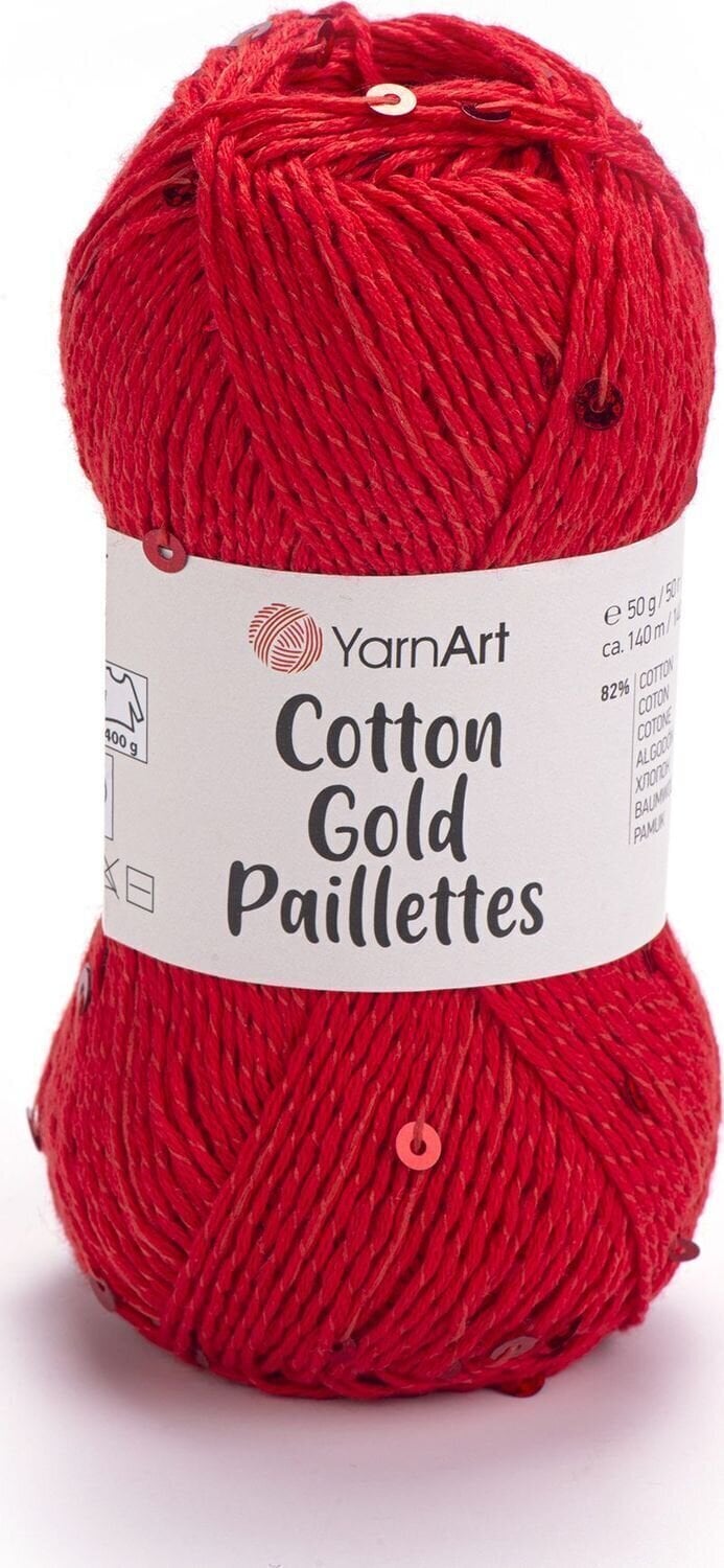 Kudumislõng Yarn Art Cotton Gold Paillettes 7115 Kudumislõng