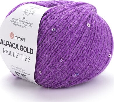 Knitting Yarn Yarn Art Alpaca Gold Paillettes 9308 Knitting Yarn - 1