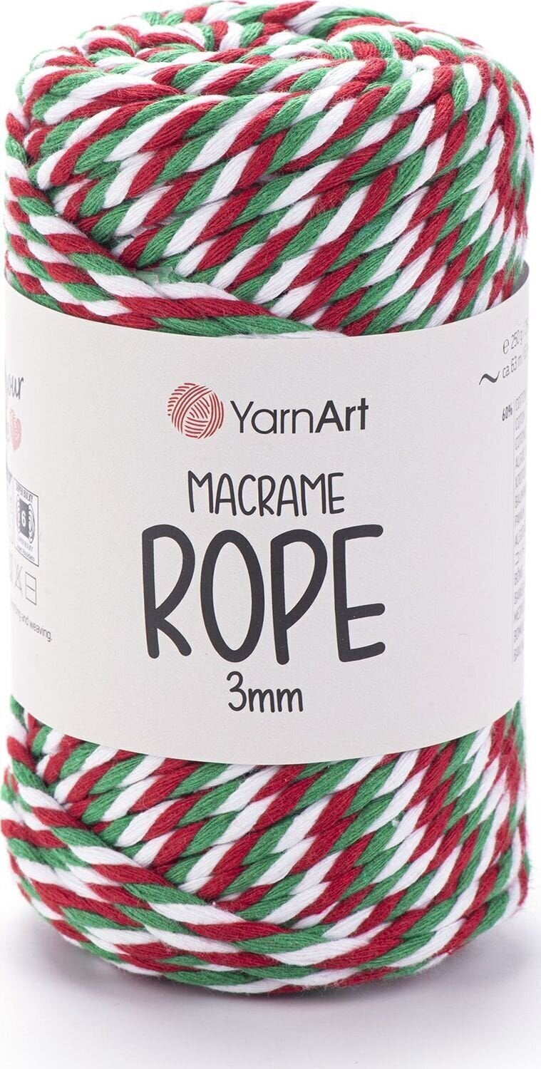 Aukla Yarn Art Macrame Rope 3 mm 63 m 820 Aukla