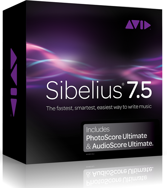 Programvara för poängsättning AVID Sibelius 7.5 + PhotoScore and AudioScore Bundle
