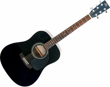 Dreadnought-kitara SX SD1 Black - 1