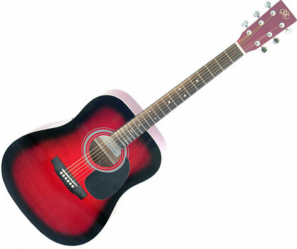 Akustikgitarre SX SD1 Red Sunburst - 1