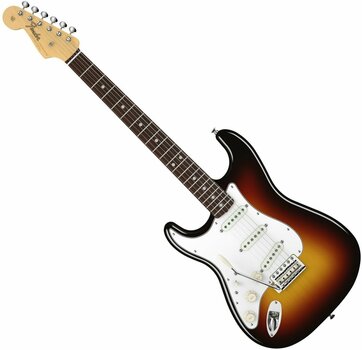 Left-Handed Electric Guiar Fender American Vintage '65 Stratocaster LeftHanded, Round-Lam Fingerboard, 3-Color Sunburst - 1