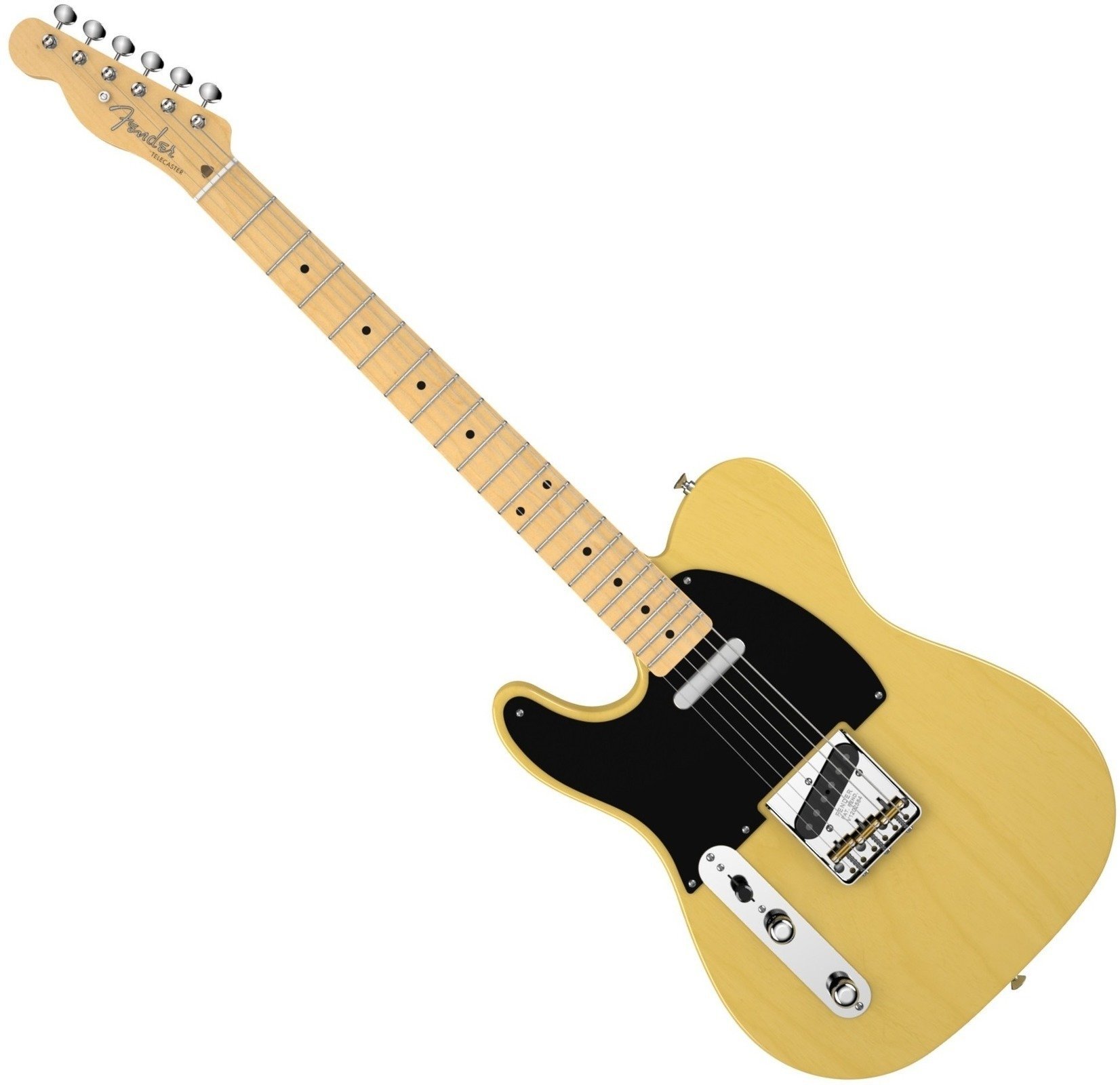 Guitare électrique pour gauchers Fender American Vintage '52 Telecaster LeftHanded, Maple Fingerboard, Butterscotch Blonde