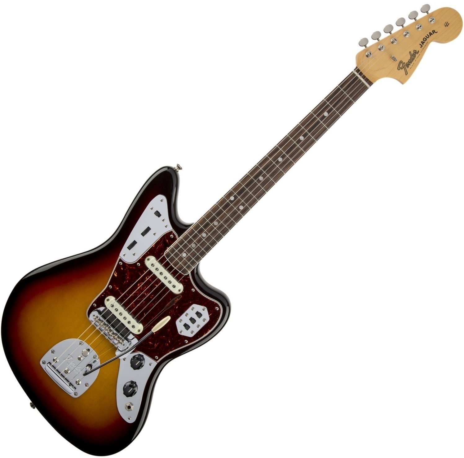 Elektrická kytara Fender American Vintage '65 Jaguar, Round-Lam Rosewood Fingerboard, 3-Color Sunburst