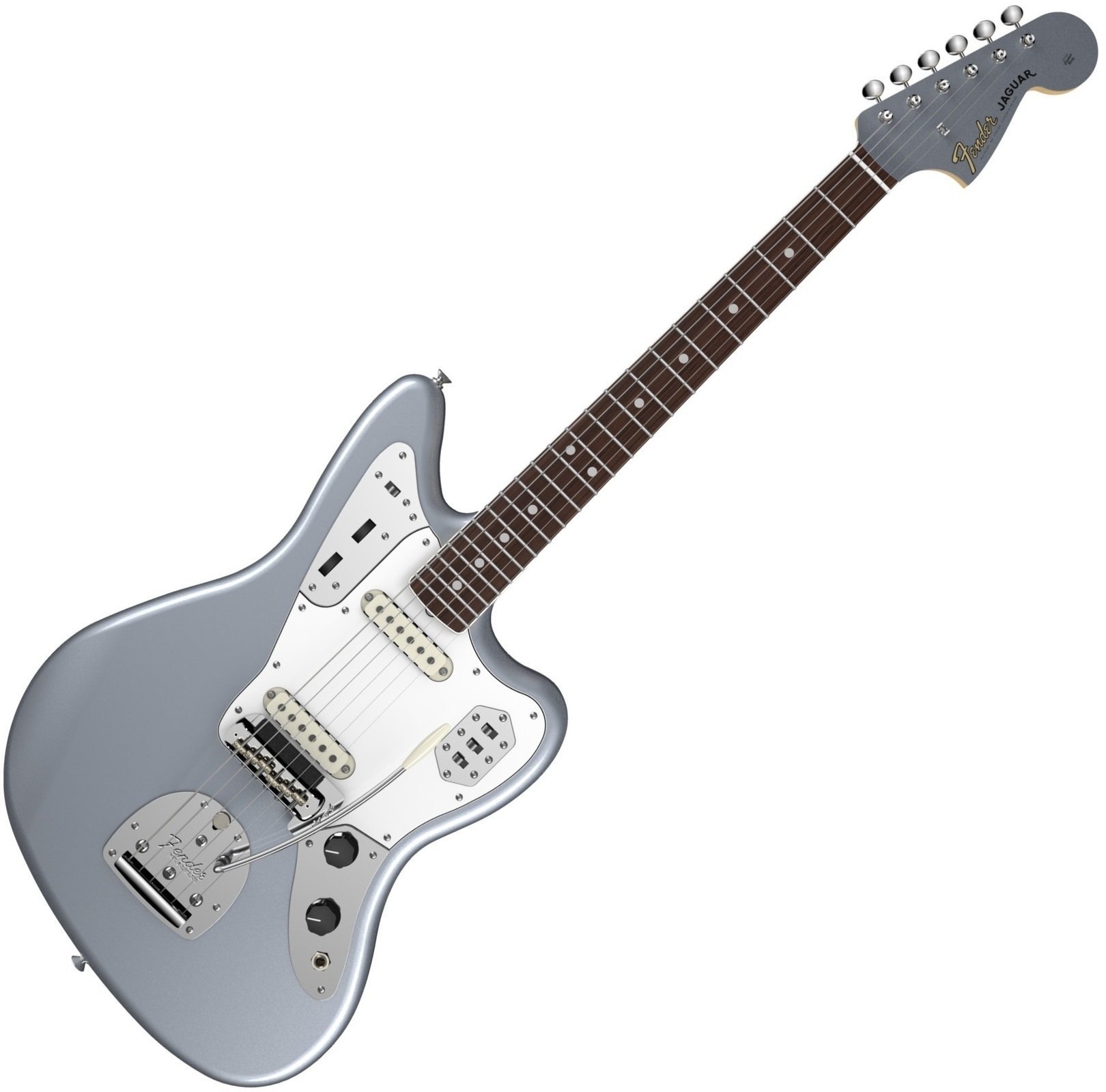 Electric guitar Fender American Vintage '65 Jaguar, Round-Lam Rosewood Fingerboard, Blue Ice Metallic