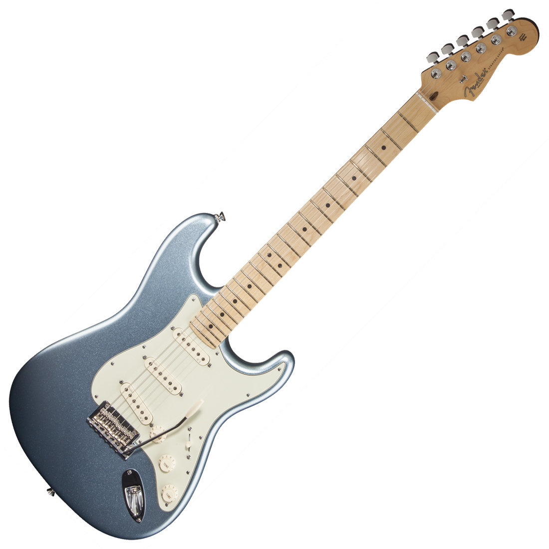Elektromos gitár Fender American Deluxe Stratocaster Plus, Maple Fingerboard, Mystic Ice Blue