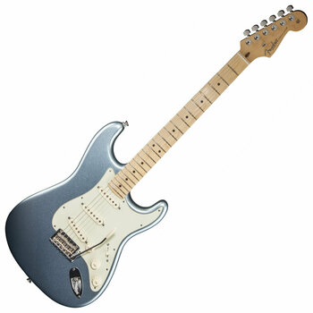 Електрическа китара Fender American Deluxe Stratocaster Plus, Maple Fingerboard, Mystic Ice Blue - 1