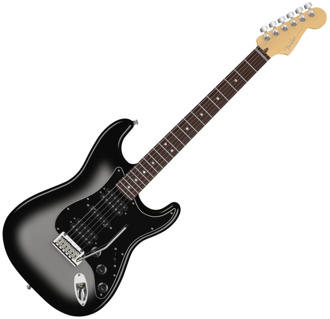 Electric guitar Fender American Deluxe Stratocaster HSH, Rosewood Fingerboard, Silverburst