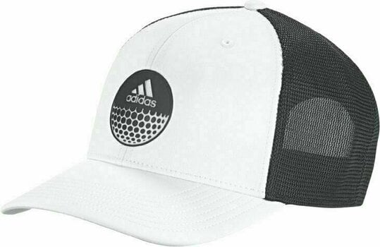 Pet Adidas Globe Trucker Hat BK/WH - 1