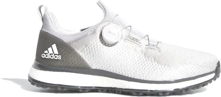 Calzado de golf para hombres Adidas Forgefiber BOA Mens Golf Shoes Grey Two/Cloud White/Grey Six UK 14,5
