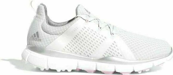 Naisten golfkengät Adidas Climacool Cage Womens Golf Shoes Grey One/Silver Metallic/True Pink UK 6,5 - 1