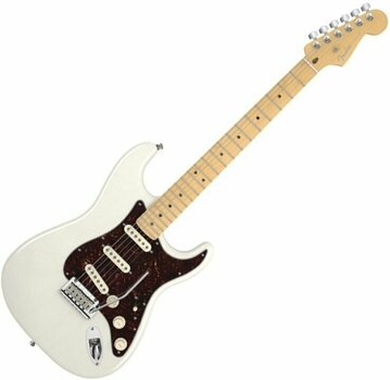 Electric guitar Fender American Deluxe Stratocaster Ash, Maple Fingerboard, White Blonde - 1