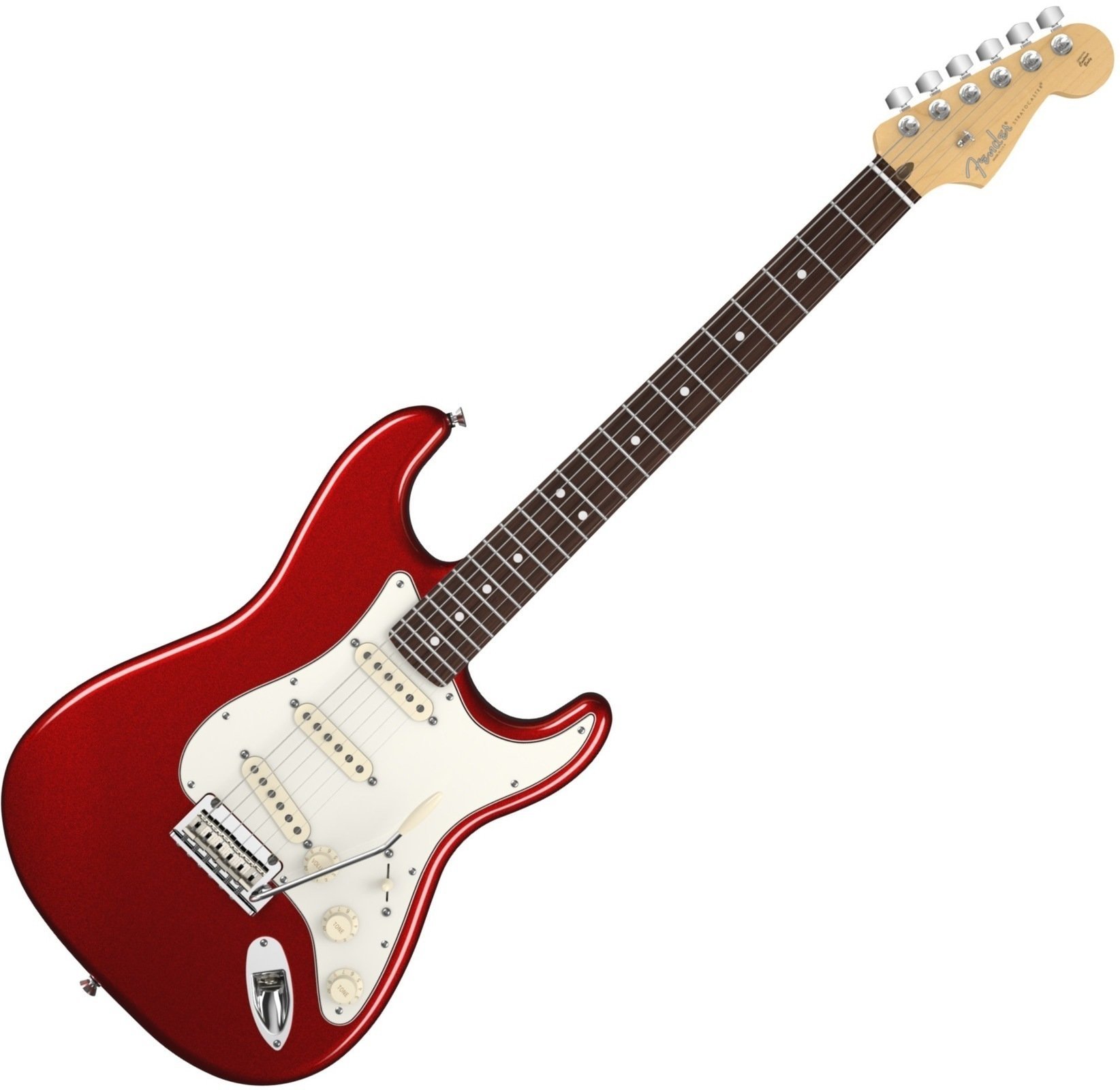 Elektrische gitaar Fender American Standard Stratocaster, Rosewood Fingerboard, Mystic Red