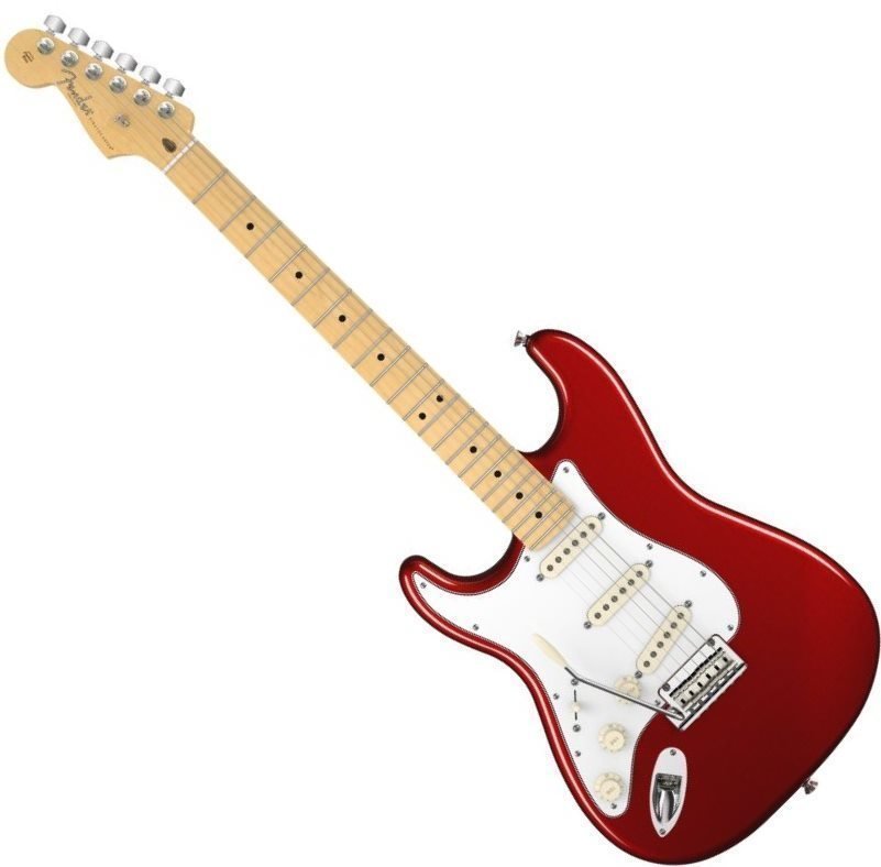 Elektrische gitaar voor linkshandige speler Fender American Standard Stratocaster, Left Handed, Maple Fingerboard, Mystic Red